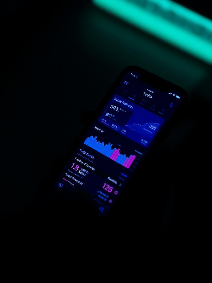 Social media analytics on a smartphone